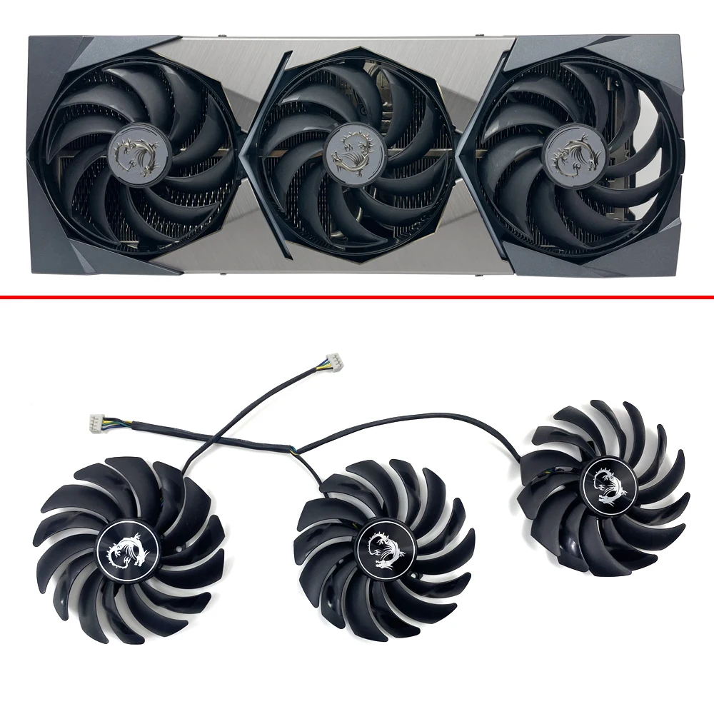 Cooling Fan DIY 95MM 4PIN PLD10010S12HH PLD10010B12HH RTX3090 3080 3070 GPU FAN For MSI RTX3090 3080 3070 ti SUPRIM video fans
Cooling Fan DIY 95MM 4PIN PLD10010S12HH PLD10010B12HH RTX3090 3080 3070 GPU FAN For MSI RTX3090 3080 3070 ti SUPRIM video fans