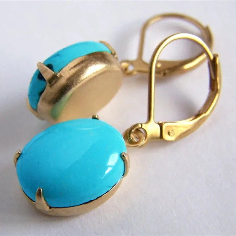 Fashion Gold Color Hook Earrings Hand Inlaid Oval Green Stone Dangle Earrings Women's Wedding Bridal Jewelry
Fashion Gold Color Hook Earrings Hand Inlaid Oval Green Stone Dangle Earrings Women's Wedding Bridal Jewelry