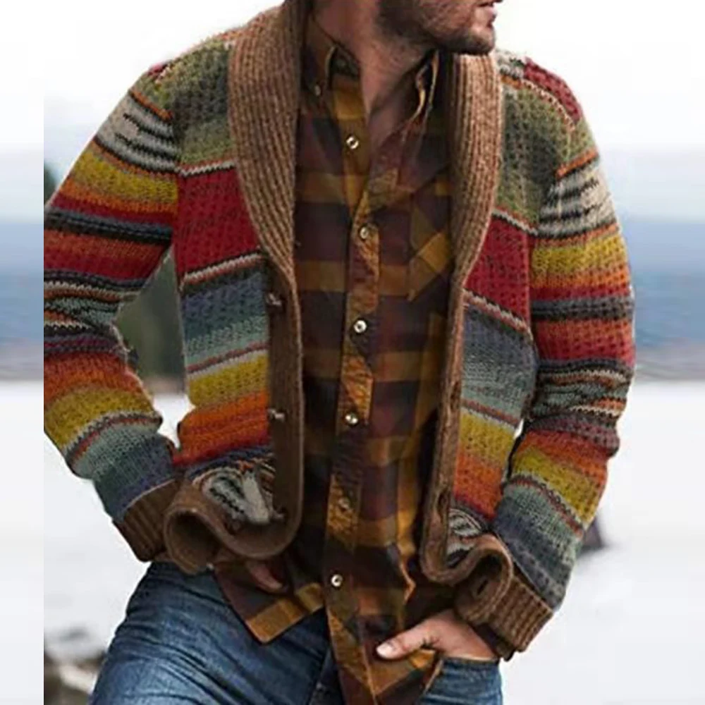 Knitwear Men coat Men Button Outwear Cable Striped Cardigan Sweater Sweaters Christmas Coat Jacket Long Sleeve
Knitwear Men coat Men Button Outwear Cable Striped Cardigan Sweater Sweaters Christmas Coat Jacket Long Sleeve