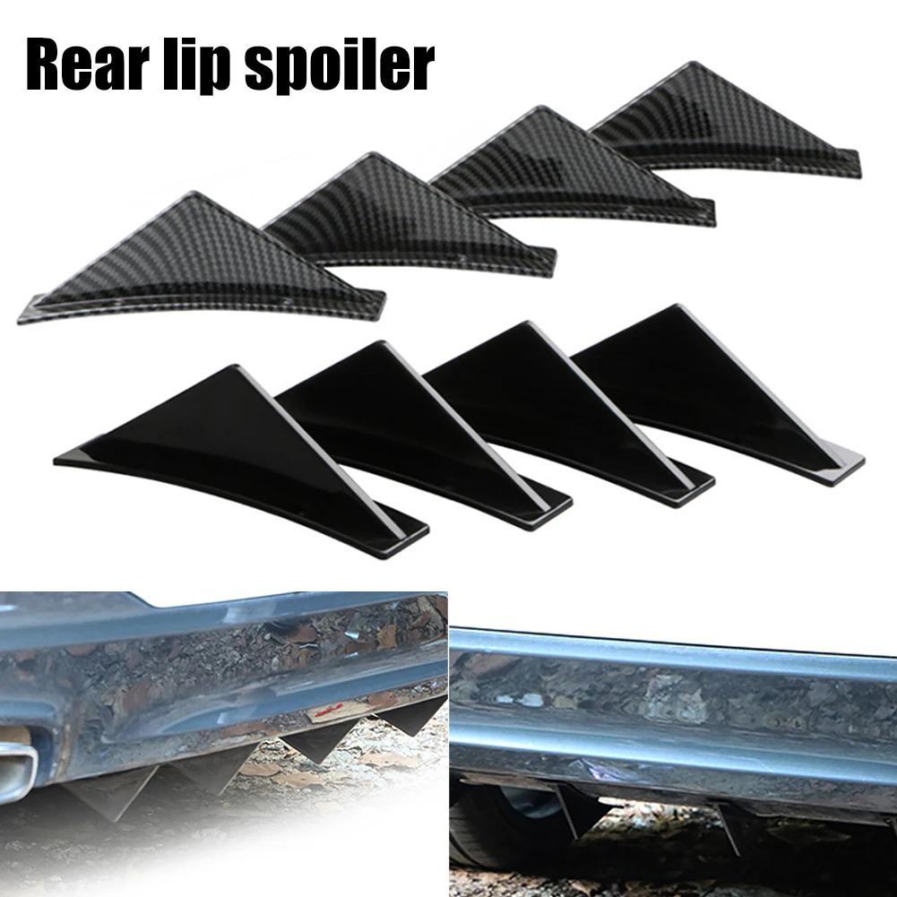 4PCS Universal Car Rear Bumper Lip Diffuser Triangle Shark Fin Separator Carbon Fiber Scratch Protector Car Accessories
4PCS Universal Car Rear Bumper Lip Diffuser Triangle Shark Fin Separator Carbon Fiber Scratch Protector Car Accessories