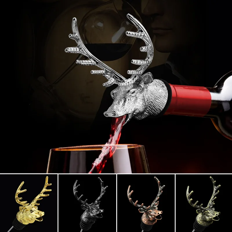 Deer Head Wine Pourer Wine Mouth Decanter Shaker Dinning Bar Tools Zinc Alloy Material Electroplating Craft Retro
Deer Head Wine Pourer Wine Mouth Decanter Shaker Dinning Bar Tools Zinc Alloy Material Electroplating Craft Retro