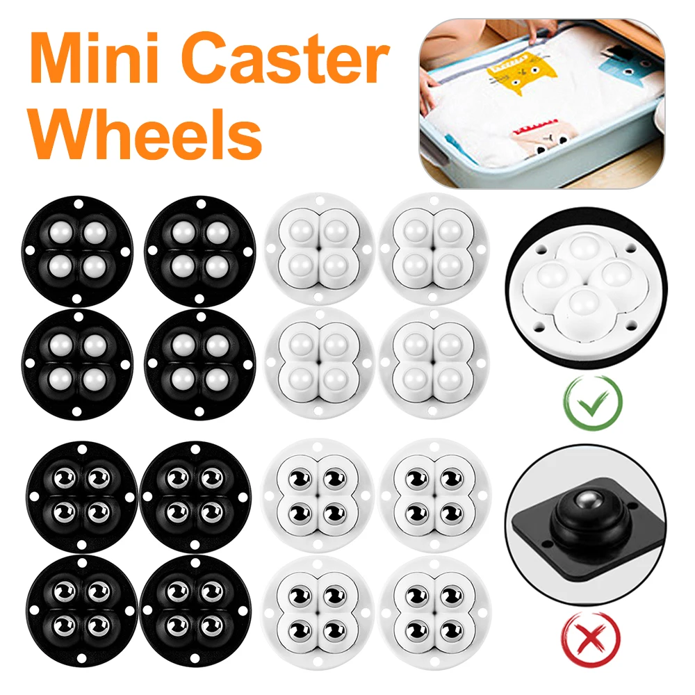4-20pcs Wheels for Furniture Stainless Steel Roller Self Adhesive Furniture Caster Home Strong Load-bearing Universal Wheel
4-20pcs Wheels for Furniture Stainless Steel Roller Self Adhesive Furniture Caster Home Strong Load-bearing Universal Wheel