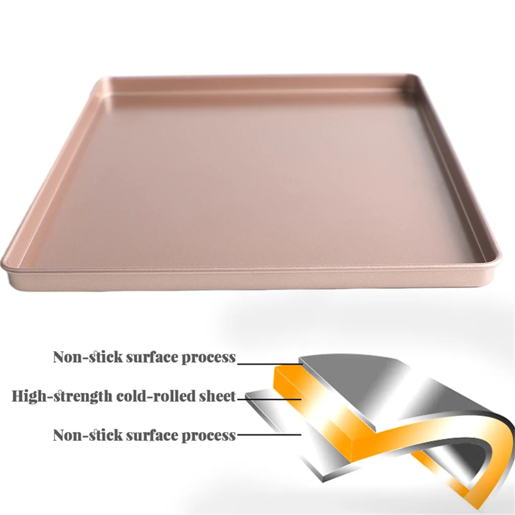 12 Inch Baking Pan Rectangular Carbon Steel Grill Tray Golden Biscuit Candy Snack Bakeware Kitchen Utensil
12 Inch Baking Pan Rectangular Carbon Steel Grill Tray Golden Biscuit Candy Snack Bakeware Kitchen Utensil