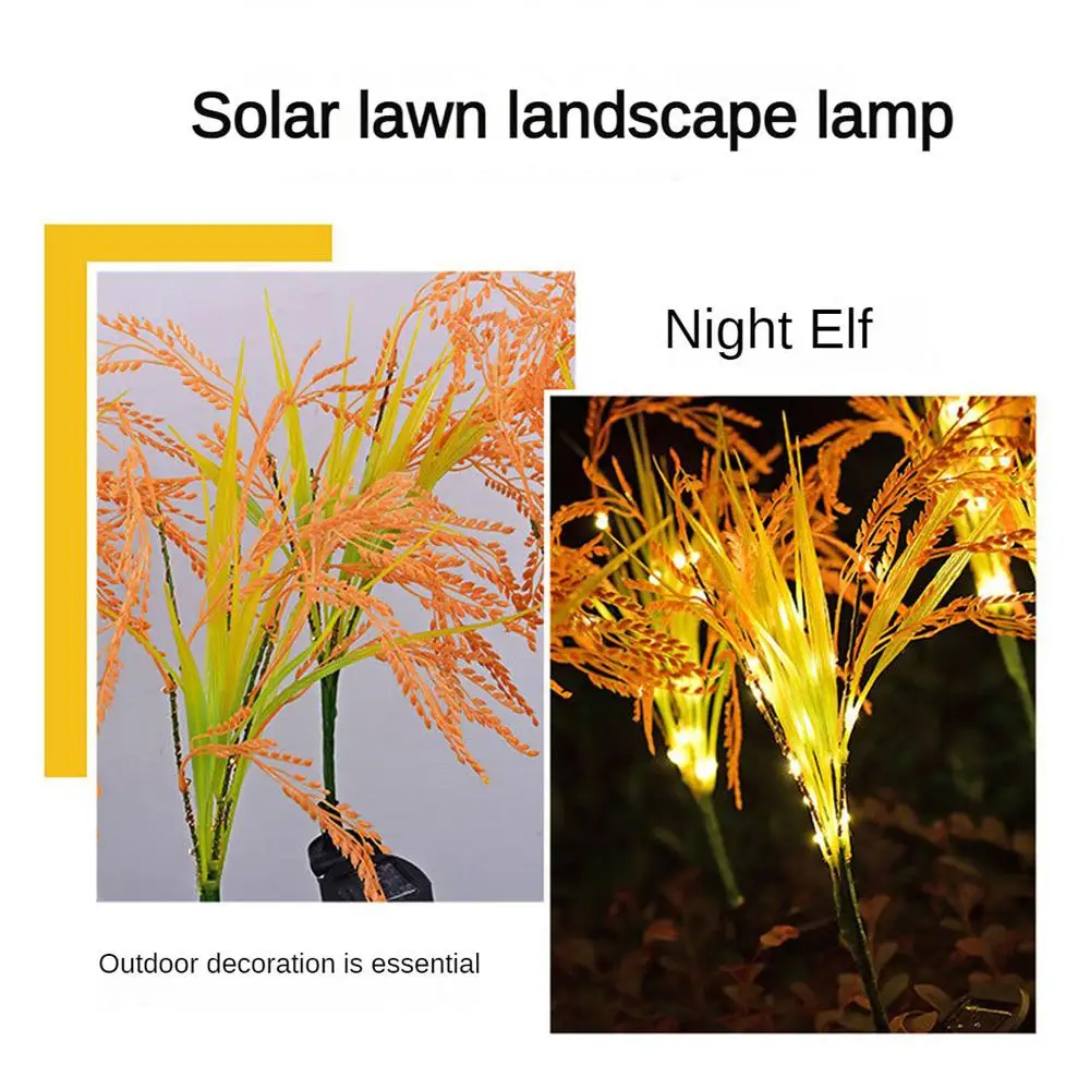 

Solar Led Wheat Ears Light Outdoor For Garden And Vegetable Patch IP65 Waterproof Lawn Lamps Country House Courtyard Decoration
