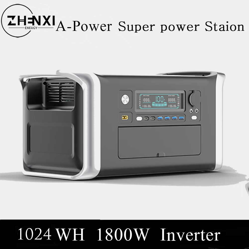 ZHENXI 1800W Apower Solar Generator Portable Power Station Inverter Pure Sine Wave Outdoor Camping with Faster Charging Battery
ZHENXI 1800W Apower Solar Generator Portable Power Station Inverter Pure Sine Wave Outdoor Camping with Faster Charging Battery