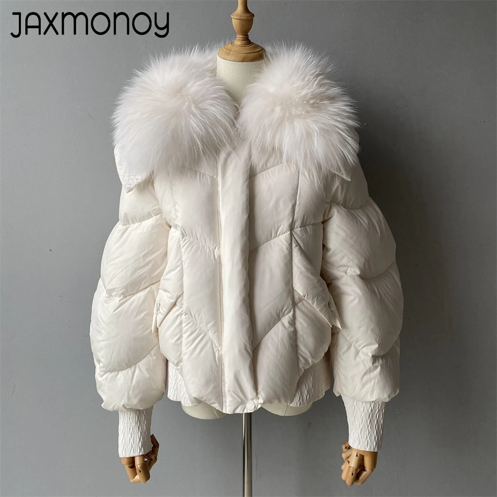 Пуховик Jaxmonoy Женский, роскошная куртка на белом утином пуху с отделкой из серебристого лисьего меха, теплая верхняя одежда с длинным рукавом, свободный стильный пуховик для женщин
Пуховик Jaxmonoy Женский, роскошная куртка на белом утином пуху с отделкой из серебристого лисьего меха, теплая верхняя одежда с длинным рукавом, свободный стильный пуховик для женщин