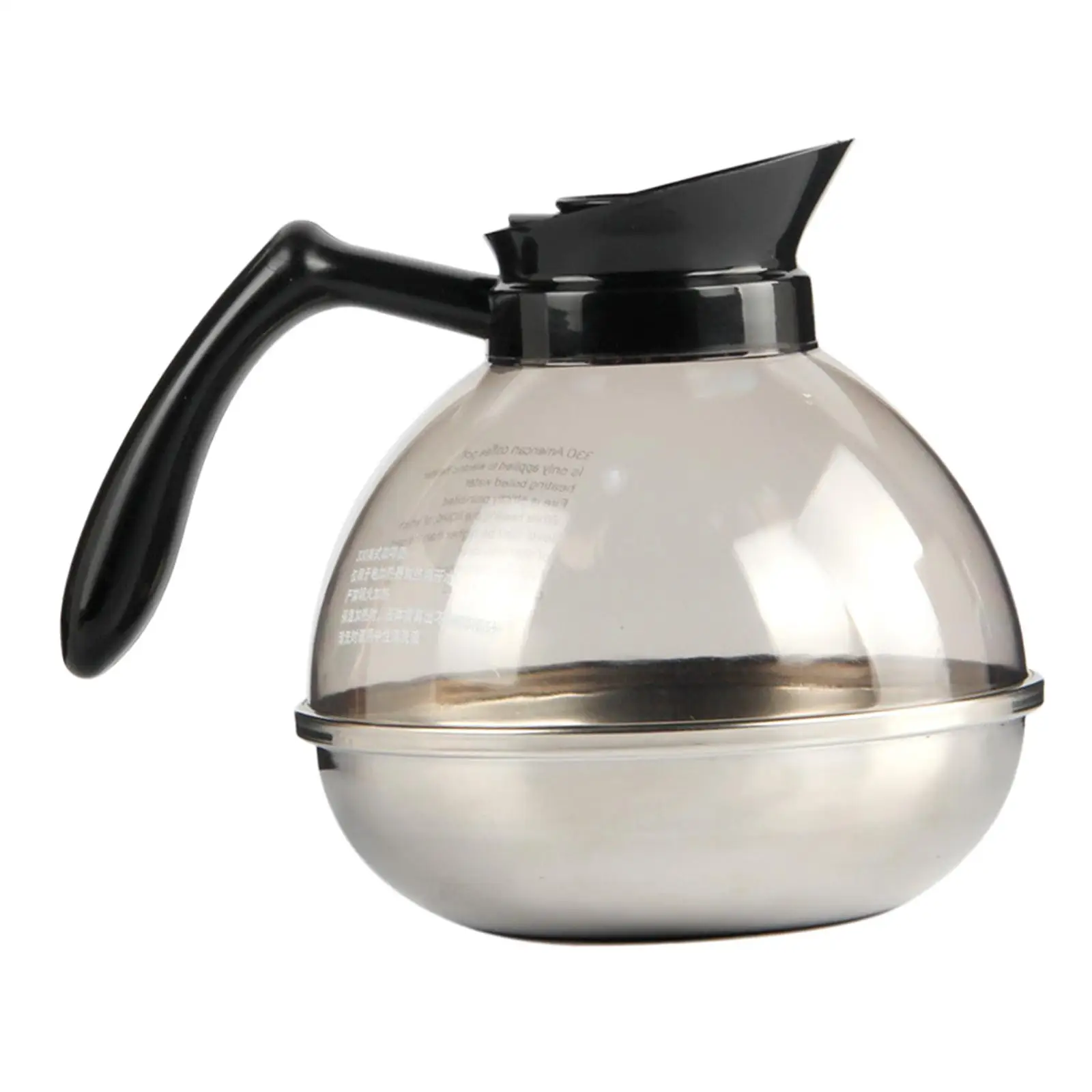 1.8L Coffee Decanter Replacement Carafe Coffee Carafe for Restaurant Home Camping Office Bar
1.8L Coffee Decanter Replacement Carafe Coffee Carafe for Restaurant Home Camping Office Bar