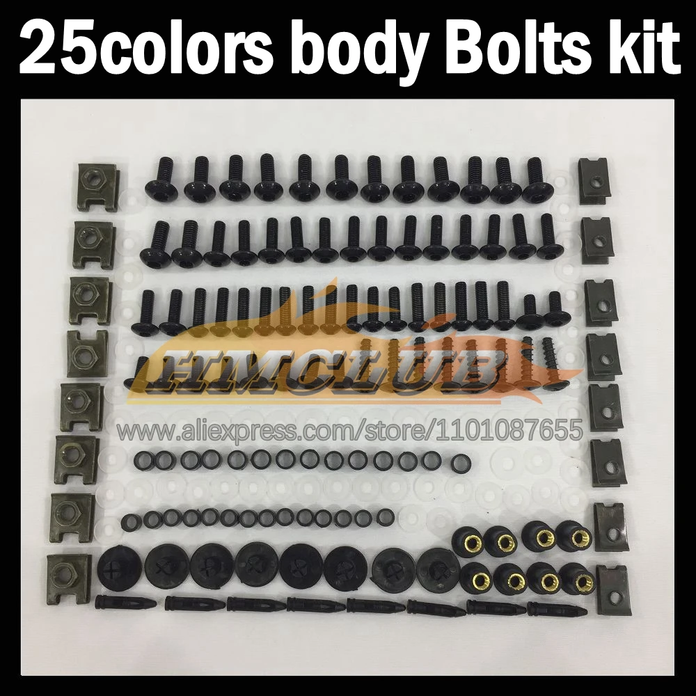 

268ps Full Screws Kit Body bolt For KAWASAKI NINJA ZX10R ZX 10R 10 R ZX-10R 2011 2012 2013 2014 2015 Fairing bolts screw NutS