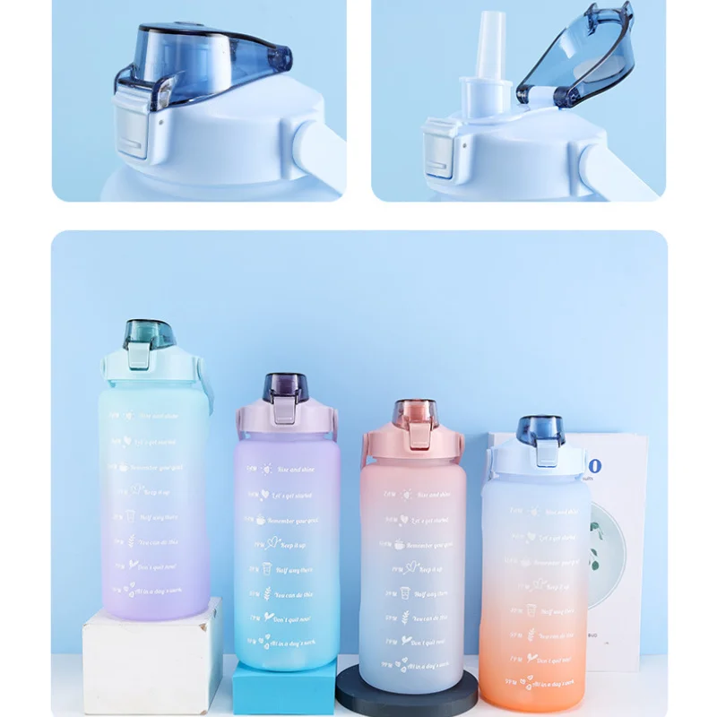 2L Large-Capacity Fashion Water Bottle Timeline Leak-proof Frosted Cup For Outdoor Sport Student Couple Portable Water Bottle
2L Large-Capacity Fashion Water Bottle Timeline Leak-proof Frosted Cup For Outdoor Sport Student Couple Portable Water Bottle