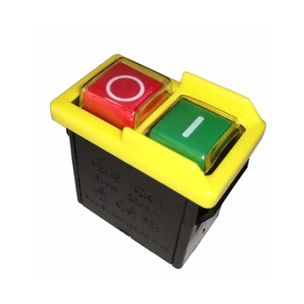 CK1 6A 250V Waterproof Dustproof Electromagnetic On Off Push Button Switches Pushbutton Switch for Grinding Wheel Machine CK-1
CK1 6A 250V Waterproof Dustproof Electromagnetic On Off Push Button Switches Pushbutton Switch for Grinding Wheel Machine CK-1