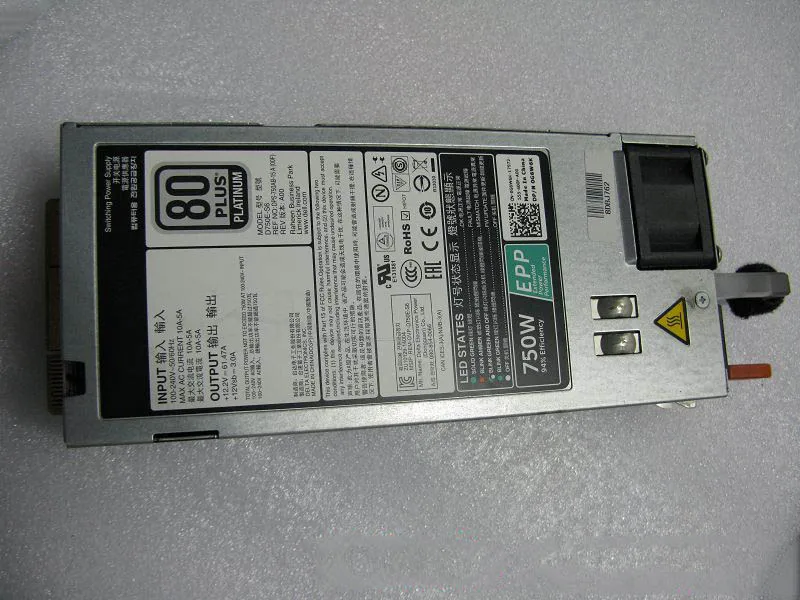 Блок питания для R620 R720 5NF18 CN-05NF18 05NF18 E750E-S1 CWKMX 6W2PW CWKMX 750 Вт, полностью протестирован
Блок питания для R620 R720 5NF18 CN-05NF18 05NF18 E750E-S1 CWKMX 6W2PW CWKMX 750 Вт, полностью протестирован