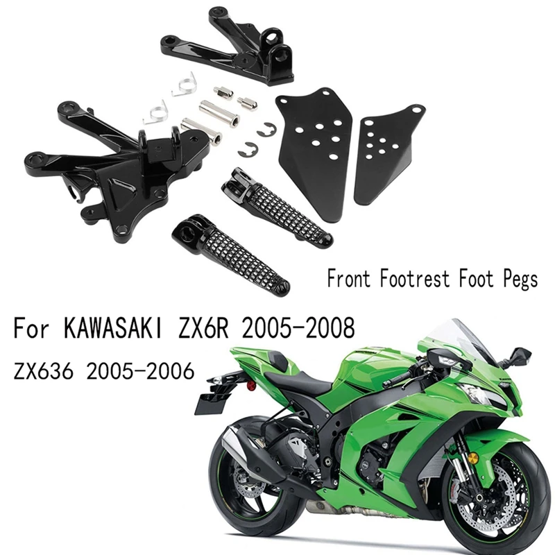 Подставка для ног мотоцикла, подножки для KAWASAKI ZX6R 2005-2008 ZX636 2005-2006
Подставка для ног мотоцикла, подножки для KAWASAKI ZX6R 2005-2008 ZX636 2005-2006