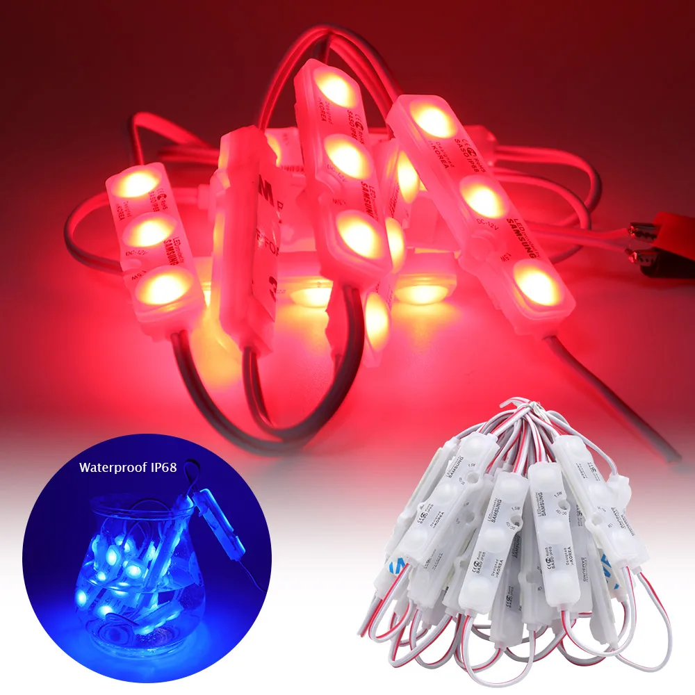DC 12V LED Module Light SMD 5630 LED Module Lamp 3 LED injection led module 1.2W IP68 Waterproof LED Sign Backlight
DC 12V LED Module Light SMD 5630 LED Module Lamp 3 LED injection led module 1.2W IP68 Waterproof LED Sign Backlight