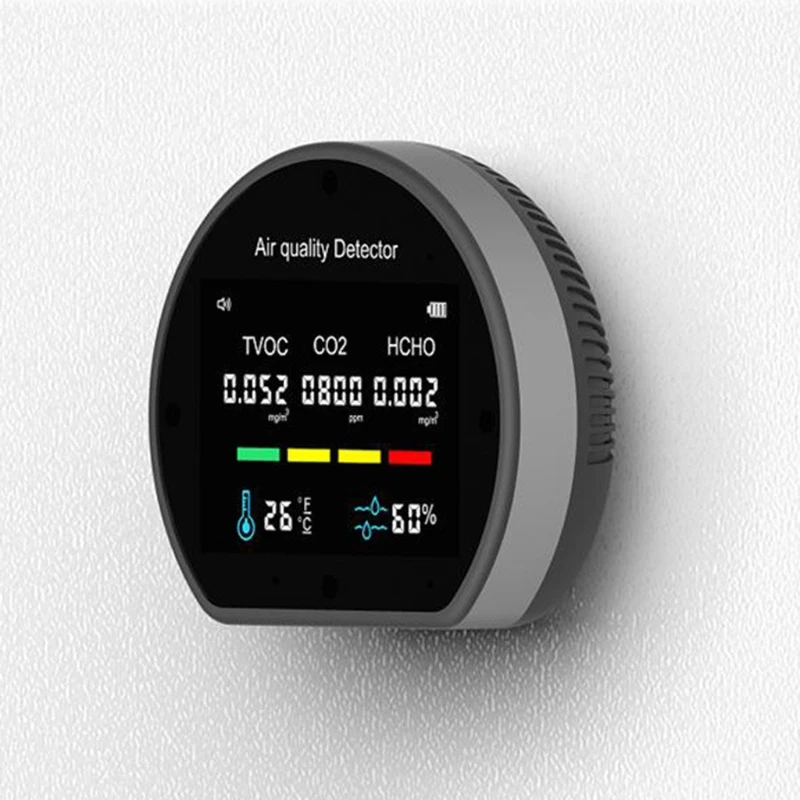Монитор качества воздуха, детектор CO2, датчик HCHO TVOC, измеритель температуры и влажности T5UC
Монитор качества воздуха, детектор CO2, датчик HCHO TVOC, измеритель температуры и влажности T5UC