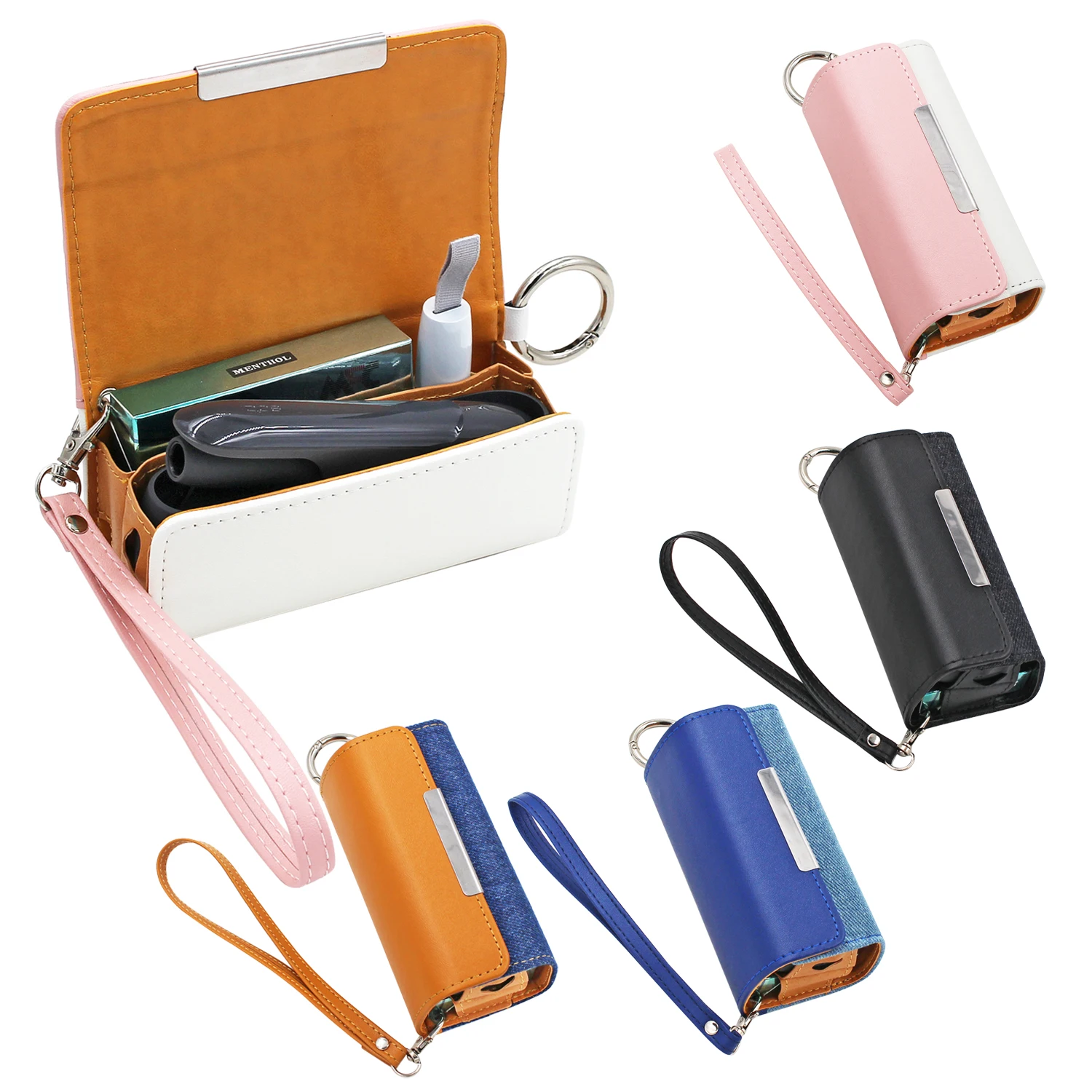 Fashion Double Book Cover for Iqos 3.0 Duo Case Pouch Bag Holder Covers Wallet Leather Cases for Iqos 3.0 Accessories with Rope
Fashion Double Book Cover for Iqos 3.0 Duo Case Pouch Bag Holder Covers Wallet Leather Cases for Iqos 3.0 Accessories with Rope