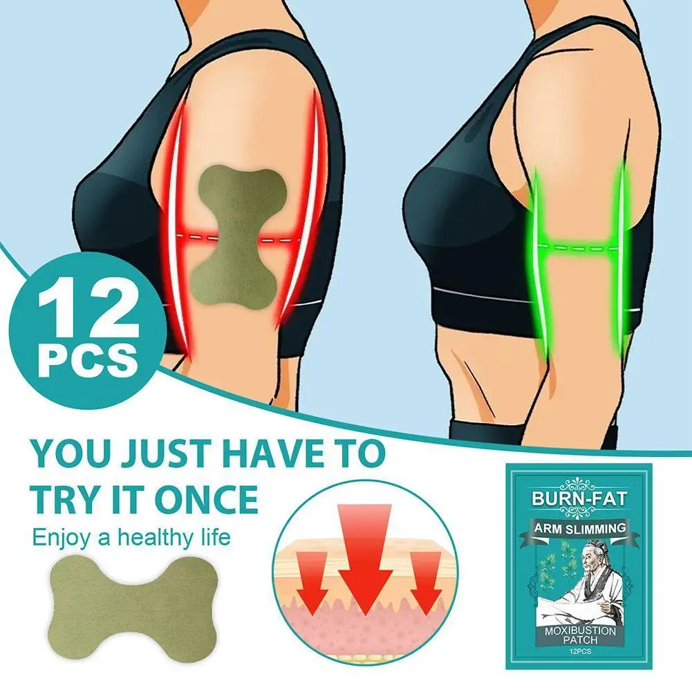 12pcs Slim Arm Patch Herb Self-Heating Fat Burning Mugwort Moxa Plaster Chinese Medicine Speed Slim Patch Moxibustion Plaster
12pcs Slim Arm Patch Herb Self-Heating Fat Burning Mugwort Moxa Plaster Chinese Medicine Speed Slim Patch Moxibustion Plaster