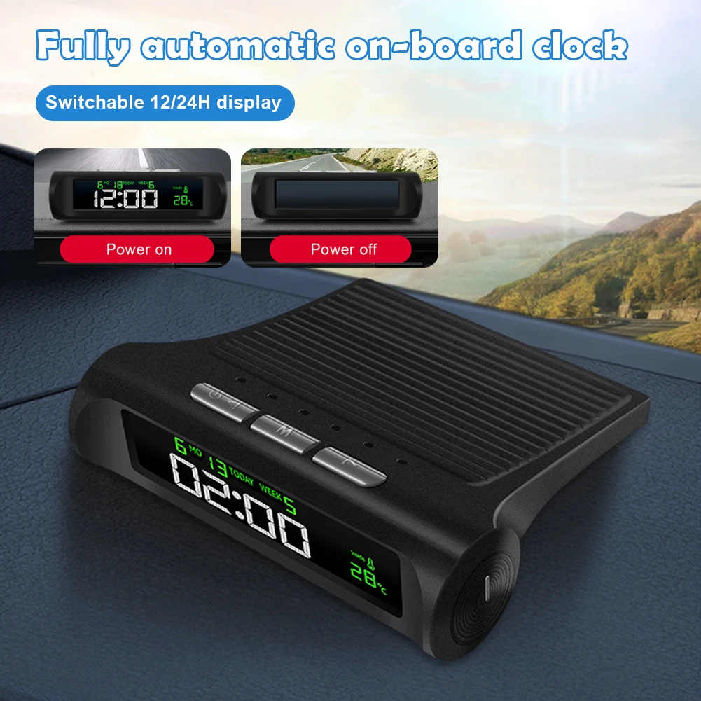 Car Dashboard Digital Clock Time and Temperature Display Electronic Clock Thermometer Calendar Auto On and Off Auto Accessories
Car Dashboard Digital Clock Time and Temperature Display Electronic Clock Thermometer Calendar Auto On and Off Auto Accessories