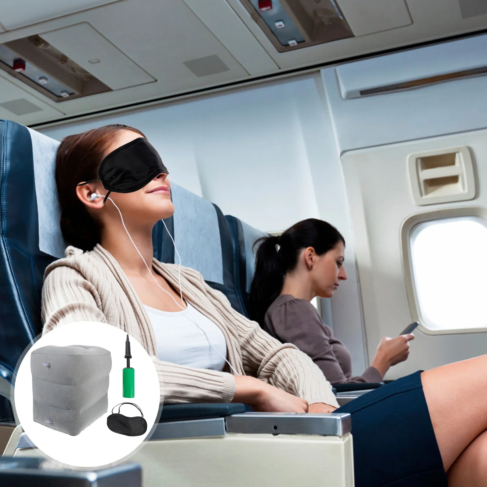1 Set Airplane Footrest Airplane Bed Inflatable Foot Rest for Under Desk at Work
1 Set Airplane Footrest Airplane Bed Inflatable Foot Rest for Under Desk at Work