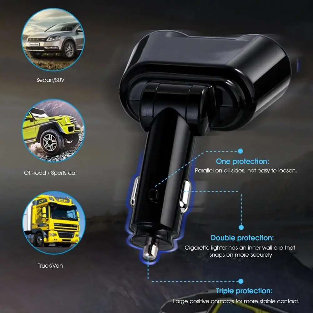 Удобная прочная Розетка зажигания сигареты зарядное устройство разветвитель 4 в 1 Зарядка телефона
Удобная прочная Розетка зажигания сигареты зарядное устройство разветвитель 4 в 1 Зарядка телефона