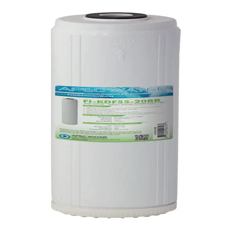 20 in. Whole House Replacement Water Filter Chlorine, Heavy Metal and Bacteria Removal (FI-KDF55-20BB)
20 in. Whole House Replacement Water Filter Chlorine, Heavy Metal and Bacteria Removal (FI-KDF55-20BB)