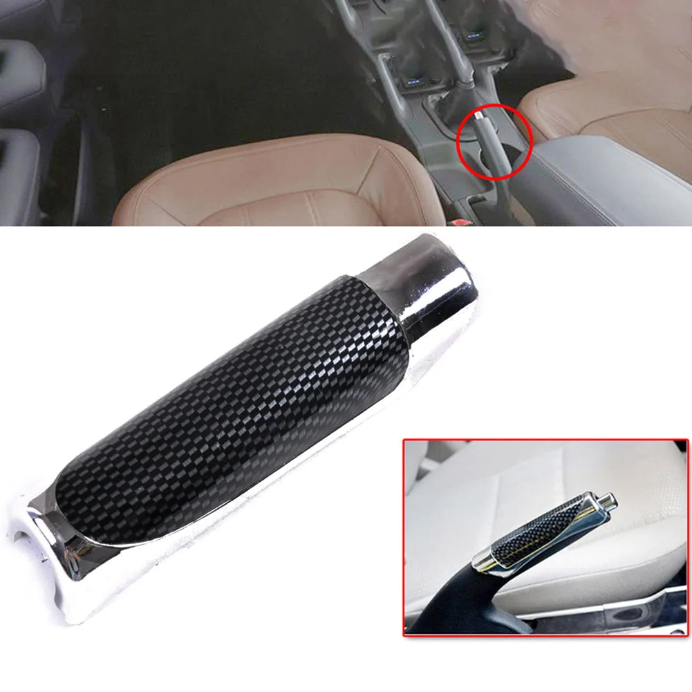 

Universal Auto Car Carbon Fiber Style Hand Brake Handle Hand Break Protect Cover Car Accessories