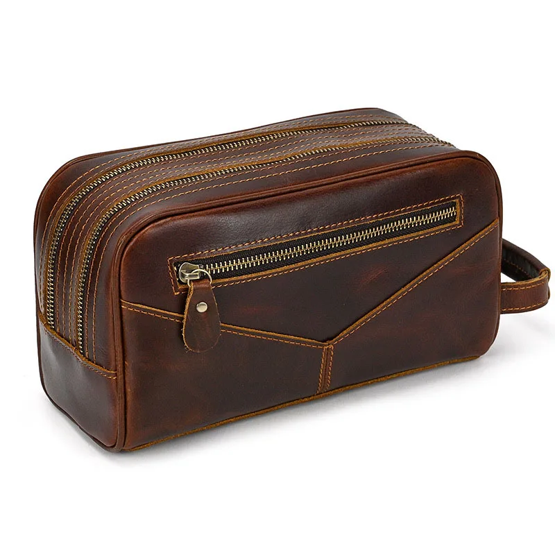AETOO Men's leather clutch bag Crazy Horse skin retro neutral Wash bun head layer cowhide double zipper tote bag
AETOO Men's leather clutch bag Crazy Horse skin retro neutral Wash bun head layer cowhide double zipper tote bag