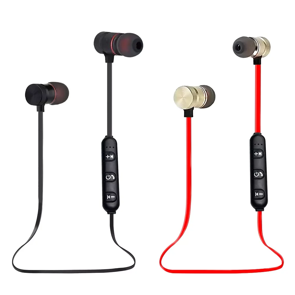 Sports 4.1 Bluetooth Earphone Stereo Earbuds Music Metal Headphones With Mic For All Phones Wireless earphones Neckband Magnetic
Sports 4.1 Bluetooth Earphone Stereo Earbuds Music Metal Headphones With Mic For All Phones Wireless earphones Neckband Magnetic