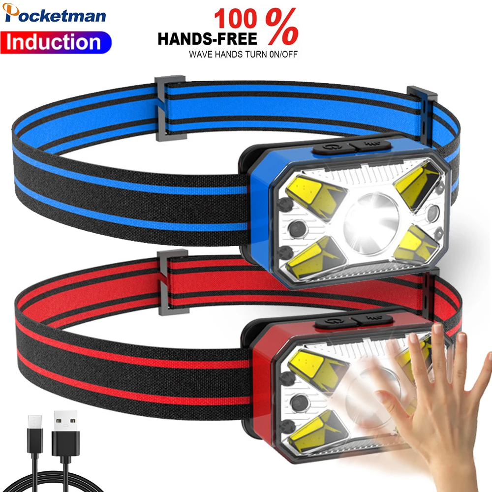 Powerful Motion Sensor Headlamp 7 Mode Waterproof COB Headlight with Red Light Head Flashlight Outdoor Camping Fishing Lamp
Powerful Motion Sensor Headlamp 7 Mode Waterproof COB Headlight with Red Light Head Flashlight Outdoor Camping Fishing Lamp