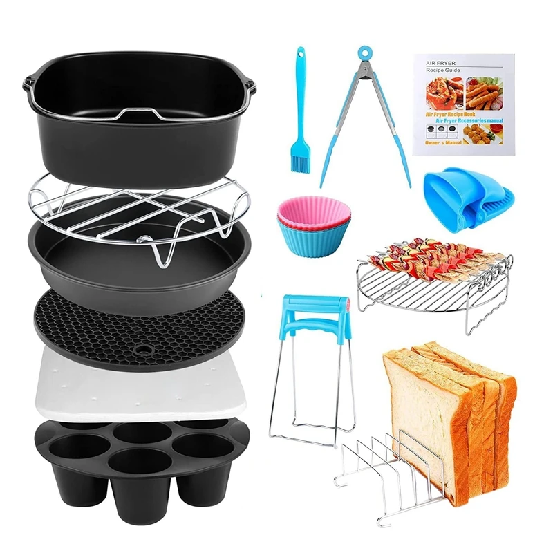 Air Fryer Accessories For COSORI Instant Vortex Ninja Gowise Gourmia Dash Power XL Air Fryer, Fit 3.6-4.2-6.8QT
Air Fryer Accessories For COSORI Instant Vortex Ninja Gowise Gourmia Dash Power XL Air Fryer, Fit 3.6-4.2-6.8QT