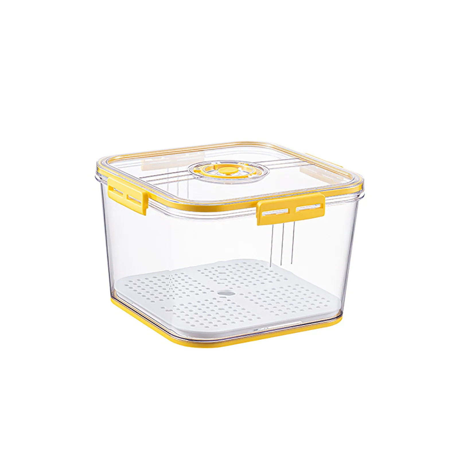 

Clear Plastic Lunch Box Fresh Produce Vegetable Fruit Storage Containers With Time Recording Fridge Storage Container Container