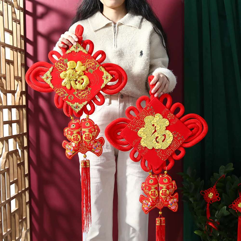 1pc Chinese Knot Tassel New Year Decoration Traditional Red Lucky Oriental Pendant Ornament for Spring Festival New Year Decor
1pc Chinese Knot Tassel New Year Decoration Traditional Red Lucky Oriental Pendant Ornament for Spring Festival New Year Decor