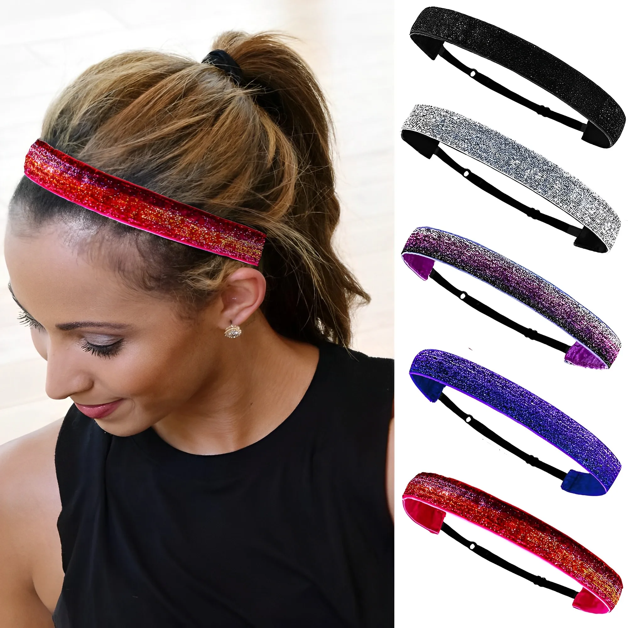 Glitter Headbands Nonslip Headbands Sparkly Girls Headbands Cute Elastic Headbands For Women Girl Headband Hair Accessories
Glitter Headbands Nonslip Headbands Sparkly Girls Headbands Cute Elastic Headbands For Women Girl Headband Hair Accessories