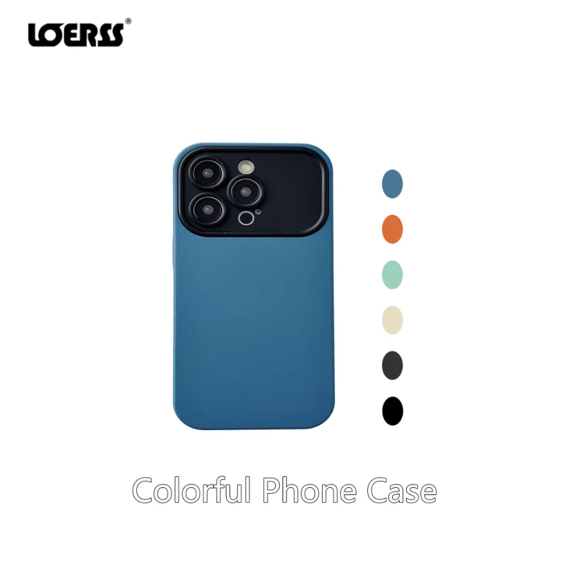 LOERSS Colorful Phone Cases Plain Anti-Fingerprint Phone Cases Large Window Full Coverage Phone Case for iPhone 14 13 12 Pro Max
LOERSS Colorful Phone Cases Plain Anti-Fingerprint Phone Cases Large Window Full Coverage Phone Case for iPhone 14 13 12 Pro Max