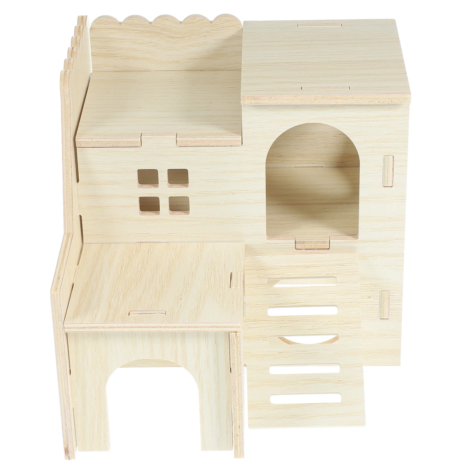 

Rat Supplies Wooden House Adorable Hideout Cage Solid Hamster Houses Hideouts Wear-resistant