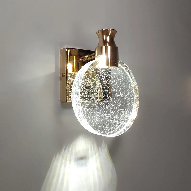 Crystal Wall Lamp Led Modern Lighting Luxury Glass Gold Living Bedroom Bedside Mirror Stair Aisle Front Nordic Bathroom Lights
Crystal Wall Lamp Led Modern Lighting Luxury Glass Gold Living Bedroom Bedside Mirror Stair Aisle Front Nordic Bathroom Lights