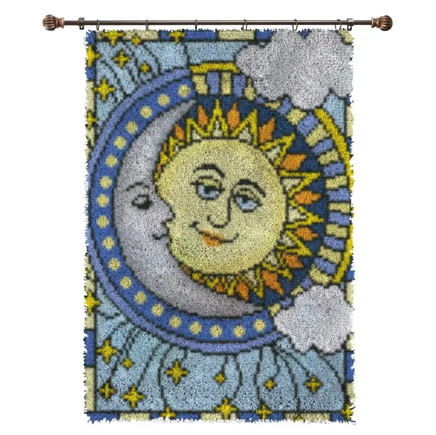 Moon Latch Hook Rug Kit DIY Carpet Handcraft Segment Embroidery Practical Sofa Cushion Carpet Embroidered
Moon Latch Hook Rug Kit DIY Carpet Handcraft Segment Embroidery Practical Sofa Cushion Carpet Embroidered