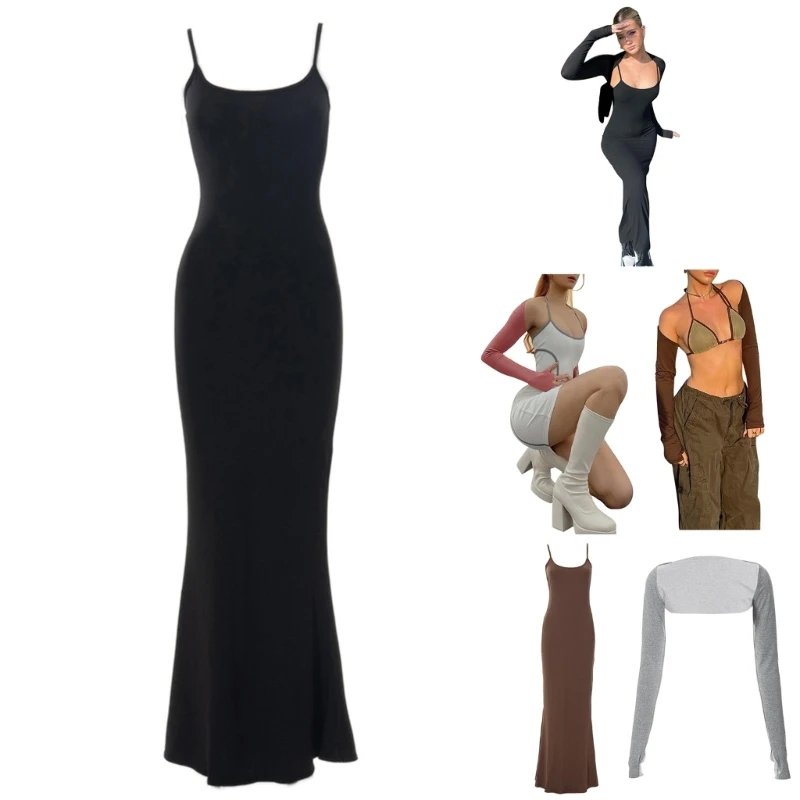 Sleeveless Women Maxi Dress Sexy Low Cut Neck Solid Color Lounge Slip Dresses
Sleeveless Women Maxi Dress Sexy Low Cut Neck Solid Color Lounge Slip Dresses