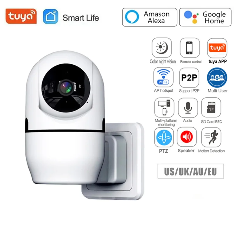 HD Tuya PTZ IP Camera Wireless Human Auto Tracking Cctv Security Surveillance Smart Cloud Color IR Night Vision Wifi Home Cam
HD Tuya PTZ IP Camera Wireless Human Auto Tracking Cctv Security Surveillance Smart Cloud Color IR Night Vision Wifi Home Cam