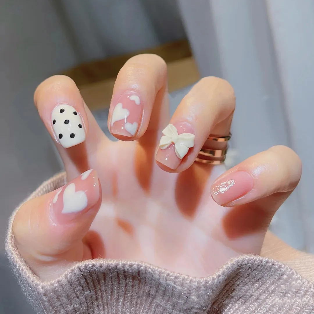 Yellow Love Z098 Pink Bow Short Fake Nail Nail Enhancement Piece Nail Stick Removable Finished Nail Piece
Yellow Love Z098 Pink Bow Short Fake Nail Nail Enhancement Piece Nail Stick Removable Finished Nail Piece