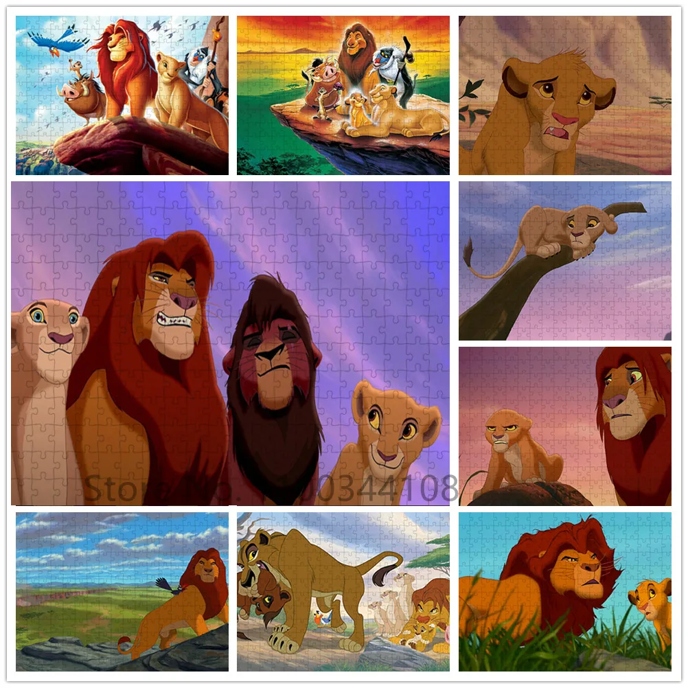 300/500/1000 Pieces Puzzle Disney The Lion King Jigsaw Puzzle for Adults Intellectual Board Games Kids Educational Toys Gift 
300/500/1000 Pieces Puzzle Disney The Lion King Jigsaw Puzzle for Adults Intellectual Board Games Kids Educational Toys Gift