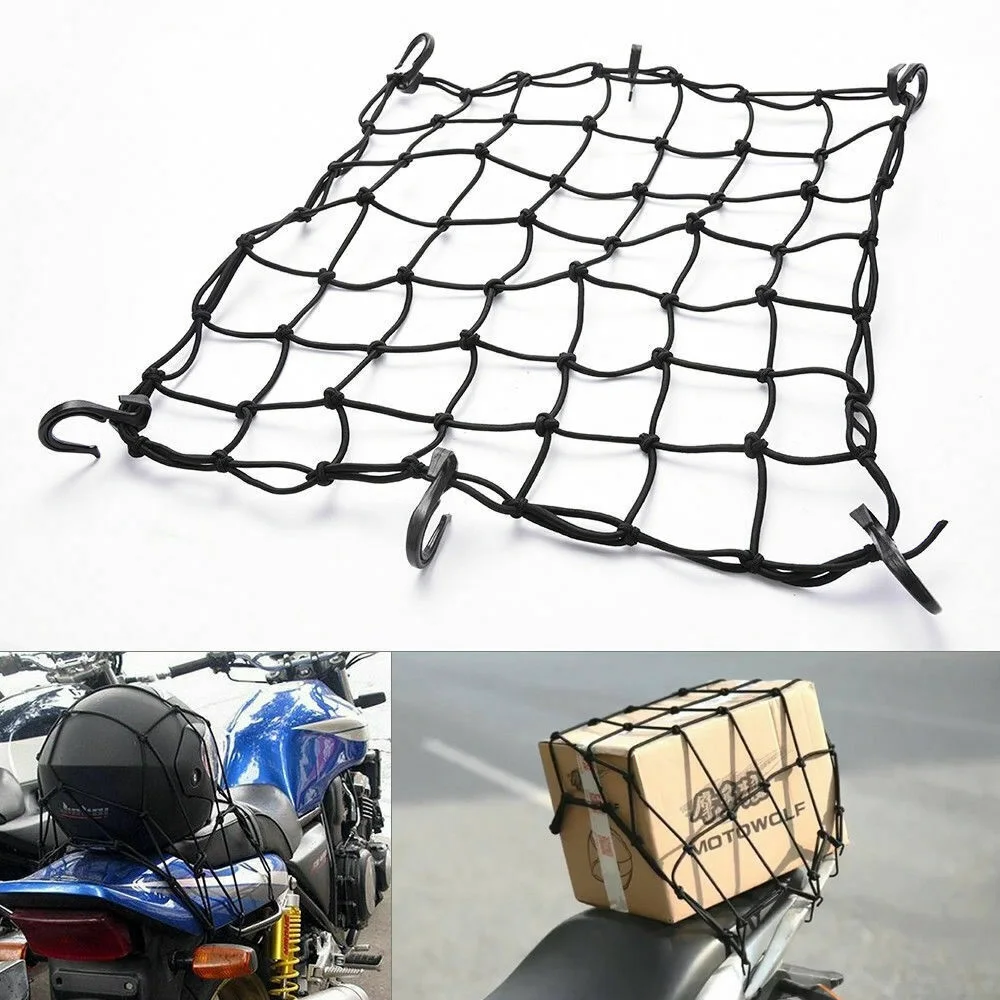 Universal Bungee Cargo Net Motorbike Helmet Mesh Storage Motorcycle Helmet Bungee Luggage Hold Down Storage Cargo Organiser Nets
Universal Bungee Cargo Net Motorbike Helmet Mesh Storage Motorcycle Helmet Bungee Luggage Hold Down Storage Cargo Organiser Nets