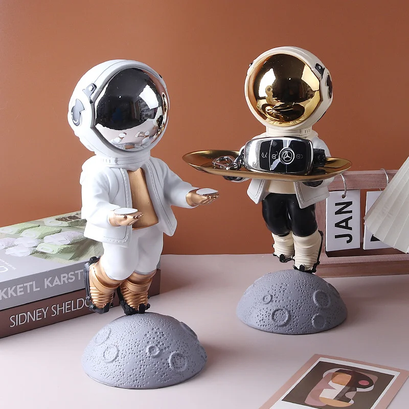 30cm Floating Astronaut Statue With Metal Tray Resin Spaceman Large Sculpture Key Tray Holder Living Room Home Interior Decor
30cm Floating Astronaut Statue With Metal Tray Resin Spaceman Large Sculpture Key Tray Holder Living Room Home Interior Decor
