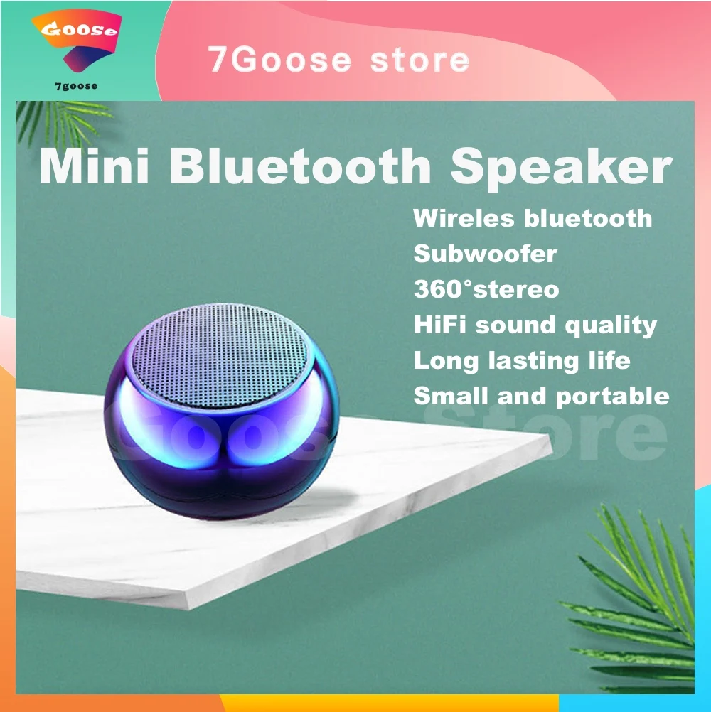 Mini Bluetooth Speaker with Mic, TWS Wireless Sound Box HiFi Music Cell Phone Tablet Metal Loud Speaker Sport Portable Subwoofer
Mini Bluetooth Speaker with Mic, TWS Wireless Sound Box HiFi Music Cell Phone Tablet Metal Loud Speaker Sport Portable Subwoofer