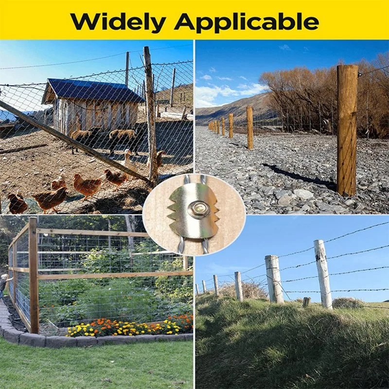 50 Piece Fence Wire Staples Anti Slip Fence Staples Metal Galvanized Fence Wire Fasteners For Softwood, Reusable Fence Nails
50 Piece Fence Wire Staples Anti Slip Fence Staples Metal Galvanized Fence Wire Fasteners For Softwood, Reusable Fence Nails