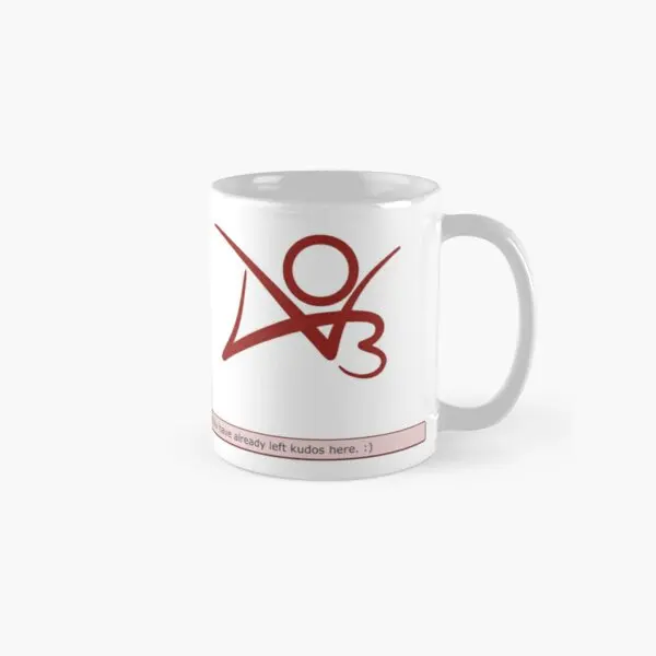 Классическая кружка Ao3 Kudos и Logo посуда для кофе и чая Cup, подарки, дизайн изображений, простые изображения, круглая ручка для фотографий
Классическая кружка Ao3 Kudos и Logo посуда для кофе и чая Cup, подарки, дизайн изображений, простые изображения, круглая ручка для фотографий
