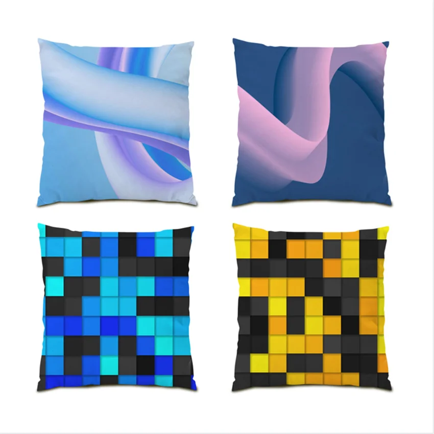 Mosaic Simple Pillowcase Line Linen Material Colorful Sofa Bedroom Decor Nordic Style Velvet Home Furnishings 45x45cm E0125 
Mosaic Simple Pillowcase Line Linen Material Colorful Sofa Bedroom Decor Nordic Style Velvet Home Furnishings 45x45cm E0125