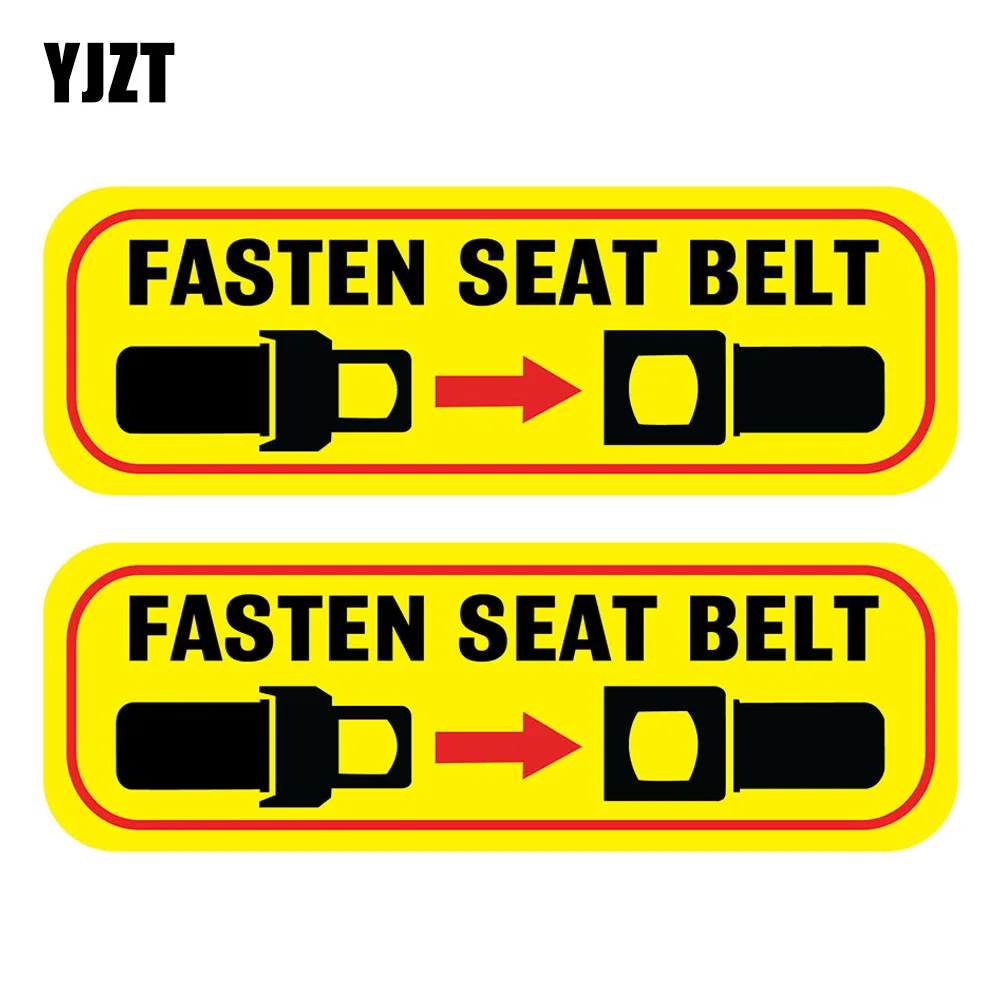 YJZT 2X 16.2CM×5.3CM Fasten Seat Belt Decal Caution Safety Strap PVC Car Sticker 12C-0087
YJZT 2X 16.2CM×5.3CM Fasten Seat Belt Decal Caution Safety Strap PVC Car Sticker 12C-0087