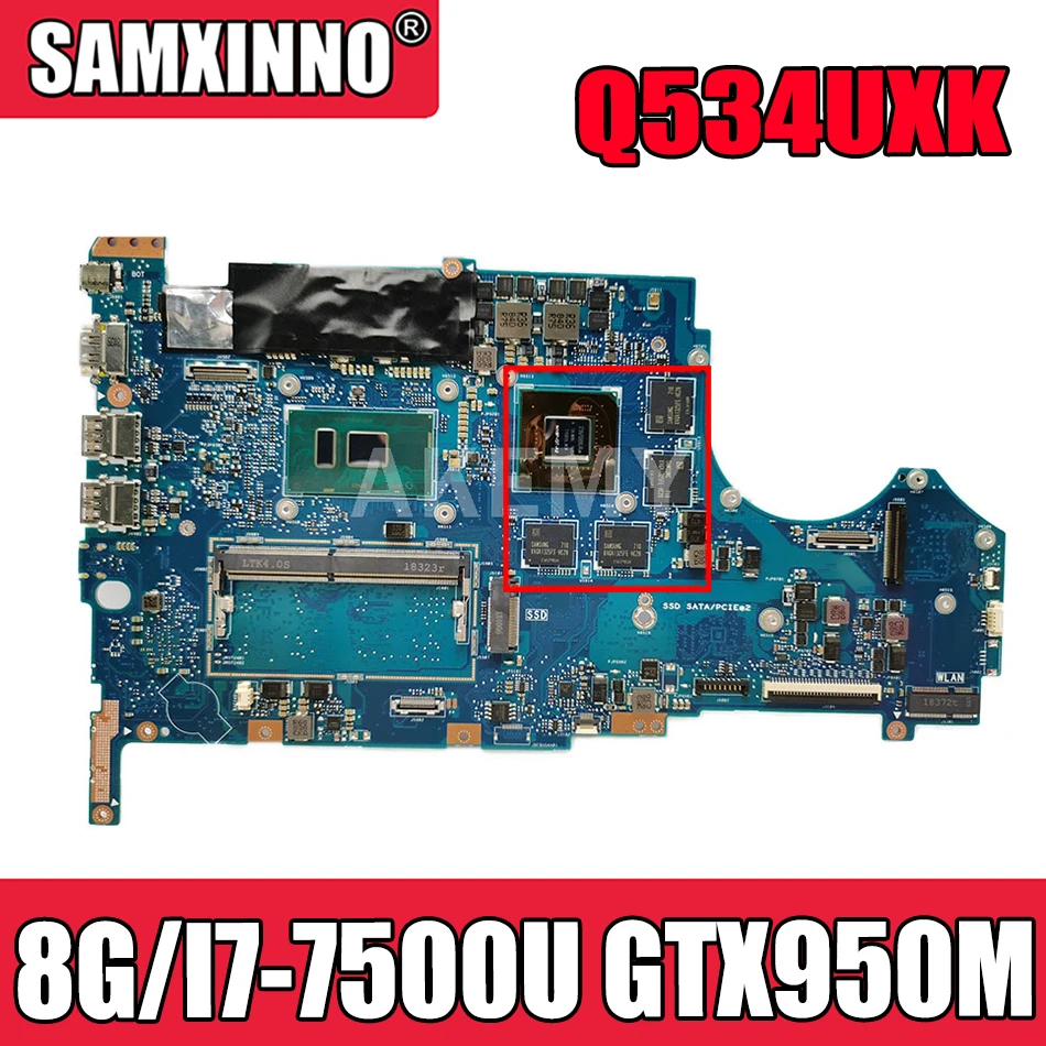 Материнская плата ASUS Q534UXK Q534UX UX560UX UX560UXK Q524UX Q524UXK материнская плата для ноутбука 8G/I7-7500U GTX950M/V2G
Материнская плата ASUS Q534UXK Q534UX UX560UX UX560UXK Q524UX Q524UXK материнская плата для ноутбука 8G/I7-7500U GTX950M/V2G