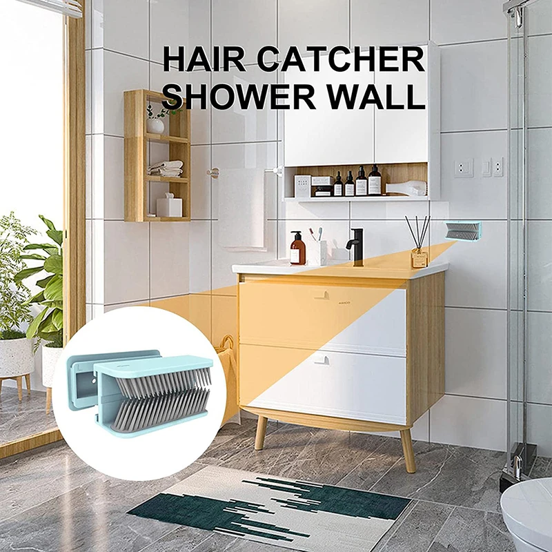 Silicone Shower Hair Catcher Wall Mounted Hair Stopper Hair Collector For Sink Bathtub Bathroom Accessories Reusable 
Silicone Shower Hair Catcher Wall Mounted Hair Stopper Hair Collector For Sink Bathtub Bathroom Accessories Reusable