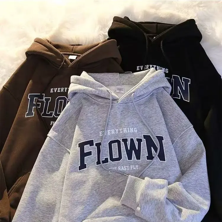 2023 Sweatshirts Women Autumn Korean Y2K Fashion Female Casual Hooded Hoodies Letter Printed Harajuku Streetwear Sweatshirt
2023 Sweatshirts Women Autumn Korean Y2K Fashion Female Casual Hooded Hoodies Letter Printed Harajuku Streetwear Sweatshirt